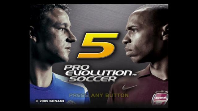 Pro Evolution Soccer 5  (PlayStation 2 Version) - Konami Cup Longplay - Difficulty: 5 Stars