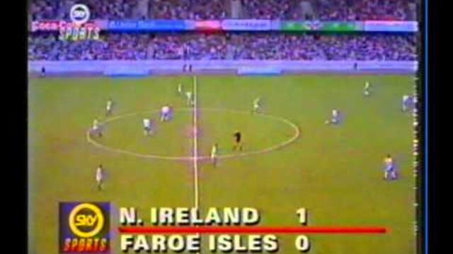 1991 (May 1) Northern Ireland 1-Faroe Islands 1 (EC Qualifier)'.avi