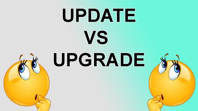 Update VS Upgrade - Simple Explanation