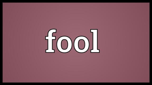 Fool Meaning