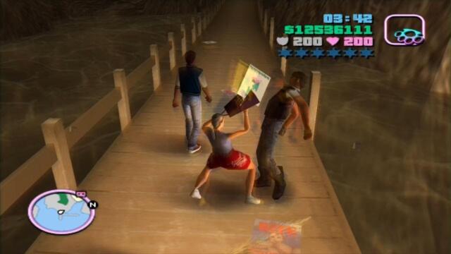 Grand Theft Auto: Vice City Punching people in water,Part 4