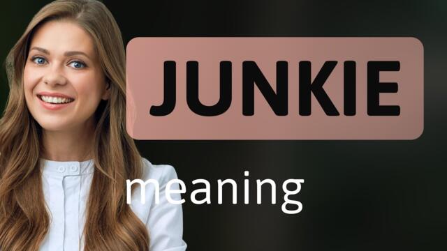 Junkie — what is JUNKIE definition