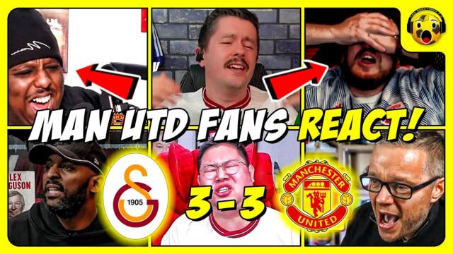 MAN UTD Fans FURIOUS Reactions! | GALATASARAY 3-3 MAN UTD | Champions League | Onana Mistakes