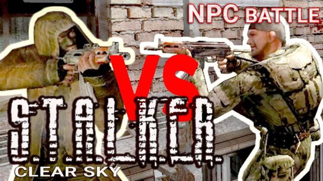 Army vs Bandits - NPC Battles - S.T.A.L.K.E.R. Clear Sky - NPC Wars, NPC Shootout №7