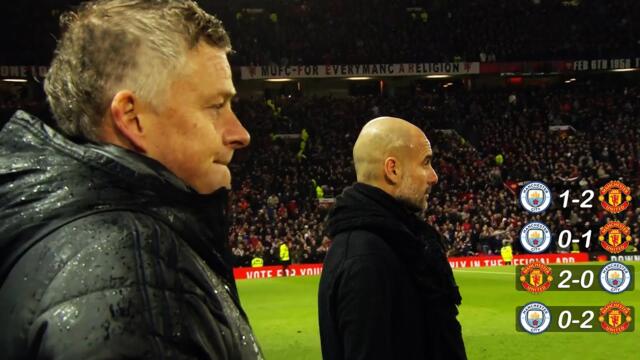 When Ole's Man United BEAT Pep Guardiola's Man City FOUR TIMES!