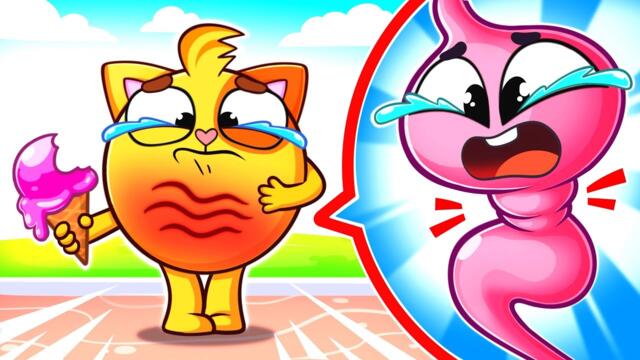 Bubbly Tummy Song 🥺 No More Ice Cream | Funny Kids Songs 😻🐨🐰🦁 And Nursery Rhymes by Baby Zoo
