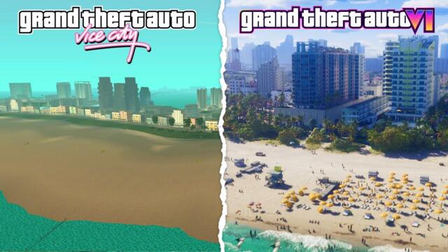 GTA 6 (2025) VS Grand Theft Auto: Vice City (2022)