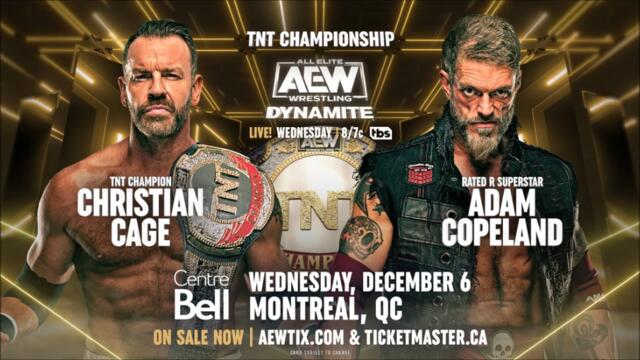 Christian Cage vs Adam Copeland to retain the AEW TNT Championship