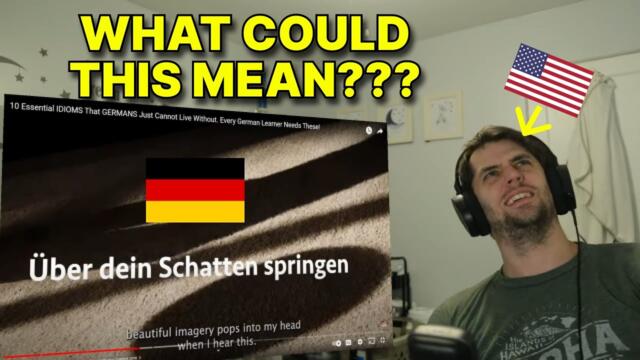 American reacts to 10 IMPORTANT Idioms to use while in Germany