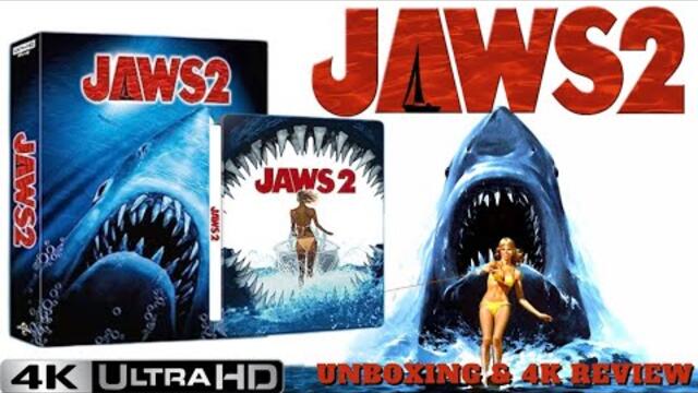 Jaws 2 4k Ultra HD Bluray Collector's Edition Unboxing & 4k Review.