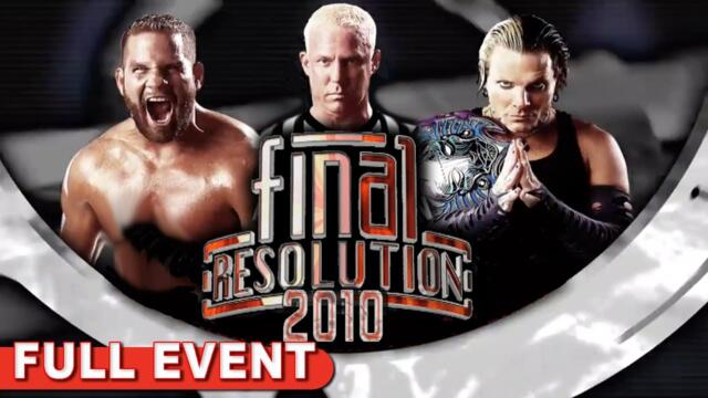 Final Resolution 2010 | FULL PPV | Jeff Hardy vs. Matt Morgan With Special Guest Ref Mr. Anderson