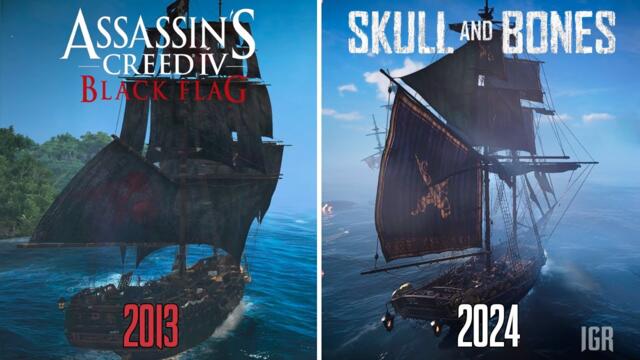 Skull and Bones vs Assassin's Creed 4 Black Flag (Part 1) - Details and physics comparison
