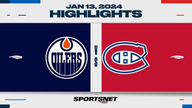 NHL Highlights | Oilers vs. Canadiens - January 13, 2024