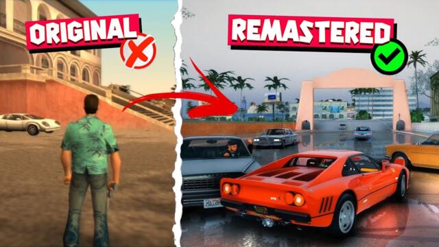 How To Remaster GTA Vice City in 2024😍With Best *Ultra Realistic* Graphics🔥(For Low End PC)