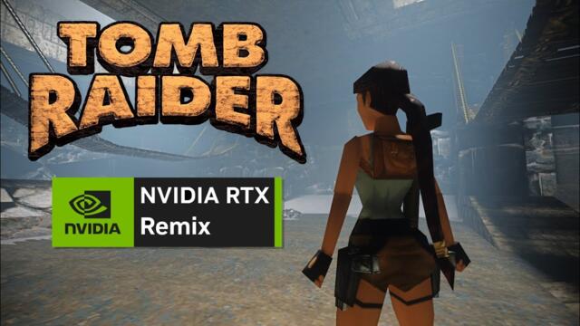 Tomb Raider 1 (1996) - Nvidia RTX Remix Gameplay [Ray-Tracing]