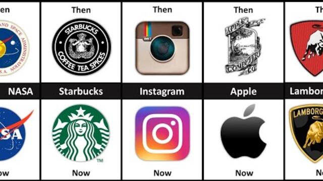 Famous Logos Now And Then