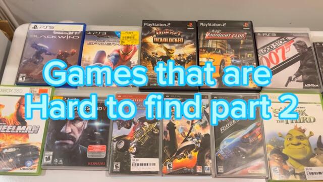 Games that are hard to find part 2