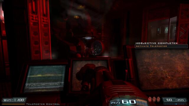 Doom 3 : Resurrection Of Evil - Hell Knight appears from teleporter