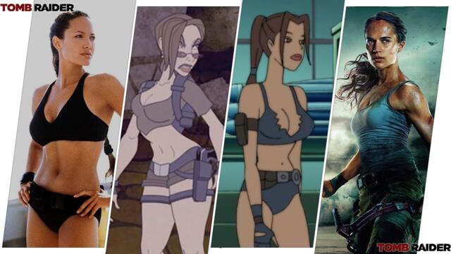 Lara Croft (Tomb Raider) Evolution in Movies & Cartoons (2018)