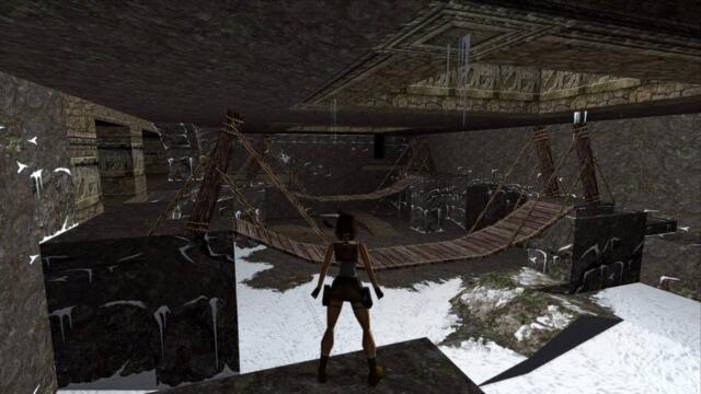 Tomb Raider (1996): Level 1 Caves in the Croft Engine, 4k, HD Textures