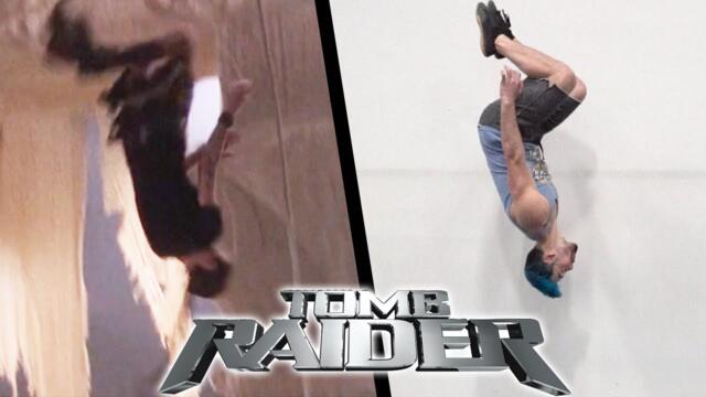 Stunts From Tomb Raider Movie In Real Life (Lara Croft Parkour)