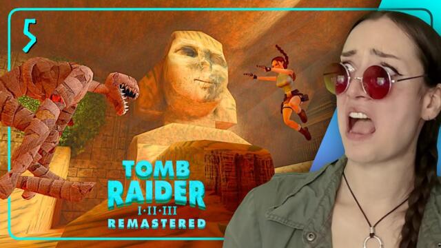 Chased Through Egypt By Creepy Mummies · TOMB RAIDER I Remastered [Part 5]