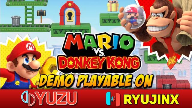 Mario vs Donkey Kong (Demo) - Playable on Yuzu / Ryujinx