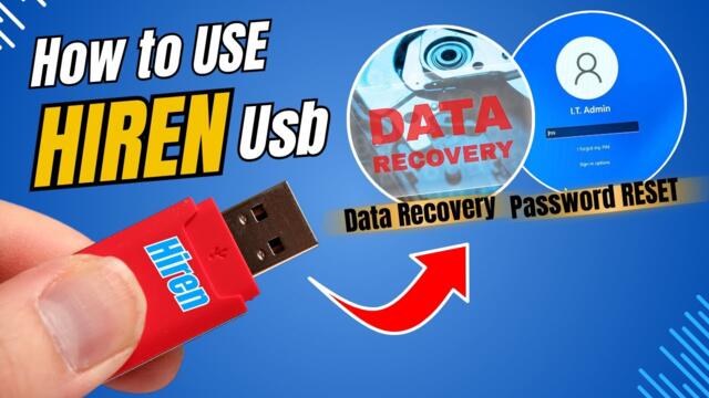 How to Use HIREN Bootable USB (Data Recovery & Password Reset) 2024