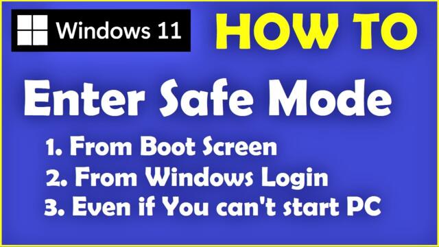 How to Boot in Safe Mode in Windows 11