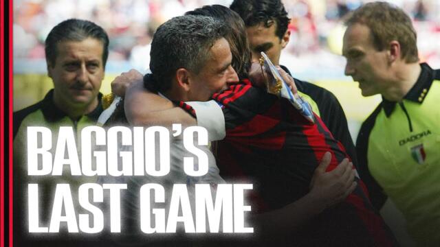 Roberto Baggio's last game | AC Milan 4-2 Brescia | Full Match 2003/04