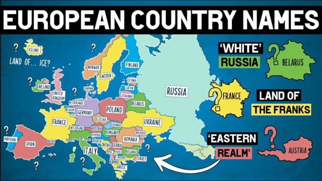 How Did Each European Country Get Its Name