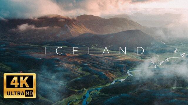 Исландия. Природа Исландии с кино-дрона в 4К UHD