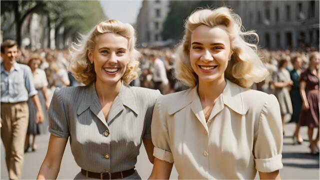 Real Photos of 1940s USA - Rare Scenes of Vintage America - Colorized