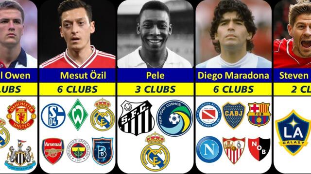 The Legends Footballers How Many CLUBS They Played