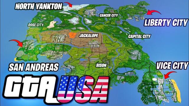 VISITING ALL MAPS IN ONE GTA USA (Stars & Stripes)