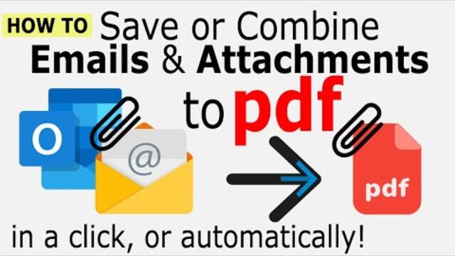 Save Email as PDF with Attachments in Outlook - AssistMyTeam.com