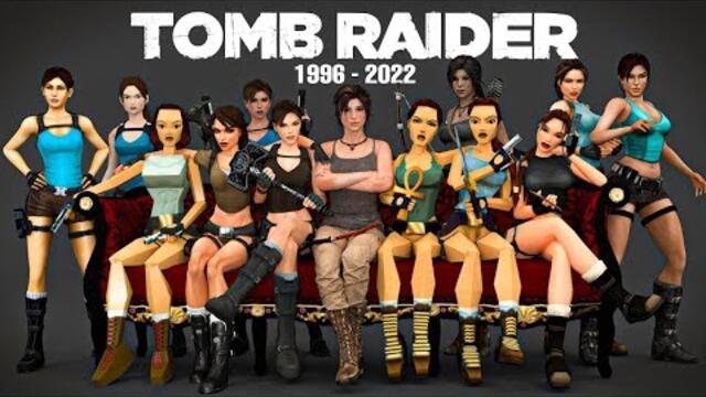 Evolution of Lara Croft in Tomb Raider Games (1996-2022) 4K