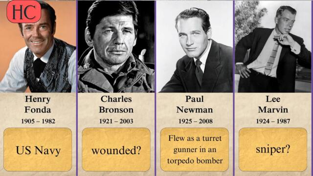 US movie stars who served in army during WW2
