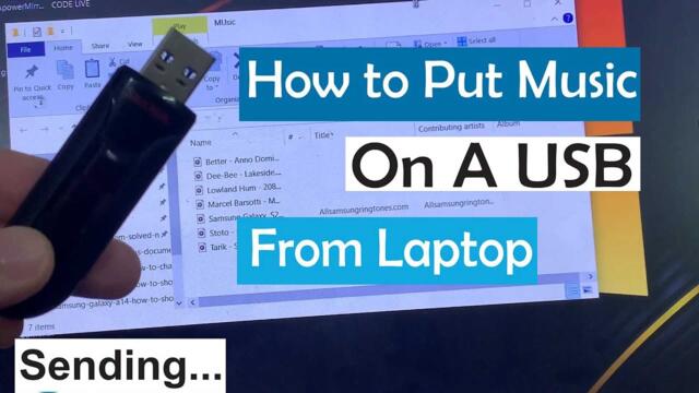How to Put Music on a USB from a Laptop | How to put songs in Pendrive from laptop