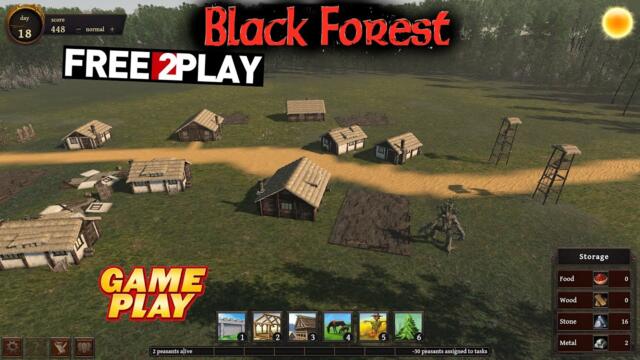Black Forest ★ Gameplay ★ PC Steam [ Free to Play ] resource management strategy game 2021 ★