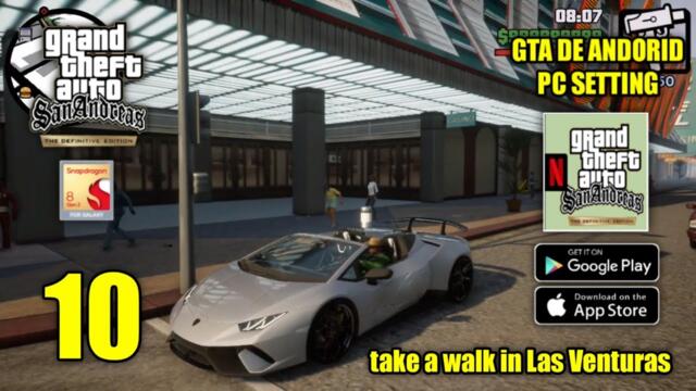 GTA San Andreas Definitive Edition Android Driving around in Las Venturas Ultra Graphics PC Settings