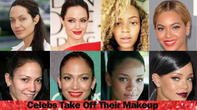 Celebs Take Off Their Makeup, Leaving Us Without Words // beyonce-makeup, Angelina-Jolie, Shakira