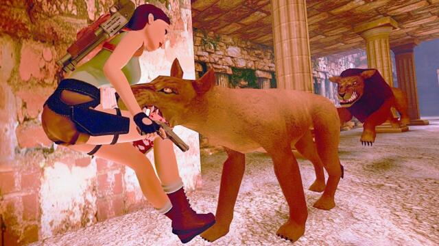 Tomb Raider I Remastered MODS 10: FMV Lara in Greece, St. Francis Folly not dark b4 patch