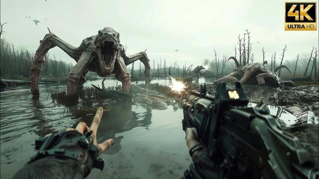 The Mutated Swamp | Super REALISTIC Cinematic GRAPHICS Gameplay [4K 60FPS] Metro Exodus
