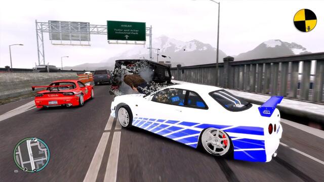 GTA 4 Crash Testing Real Car Mods Ep.100