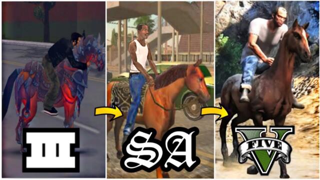 Evolution of Horse in Grand Theft Auto Games[Mods] | 2001-2020 |