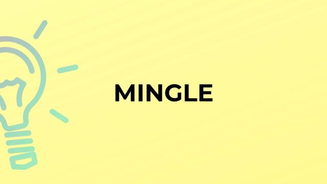 What is the meaning of the word MINGLE?