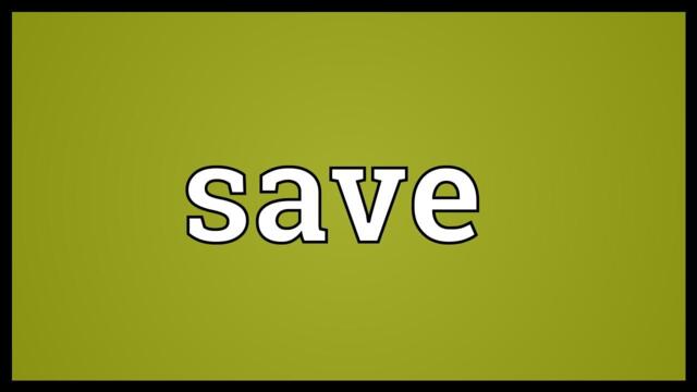 Save Meaning