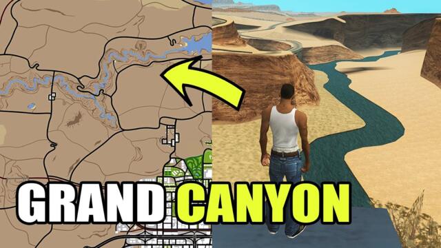 Real Grand Canyon in GTA San Andreas - USA Map (Stars and Stripes Mod)