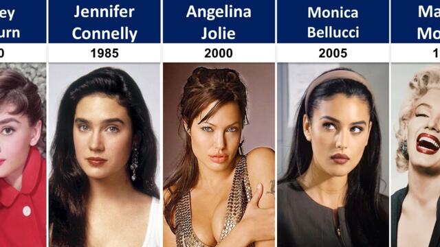 The Most Beautiful Actresses Every Year (1930 - 2024)
